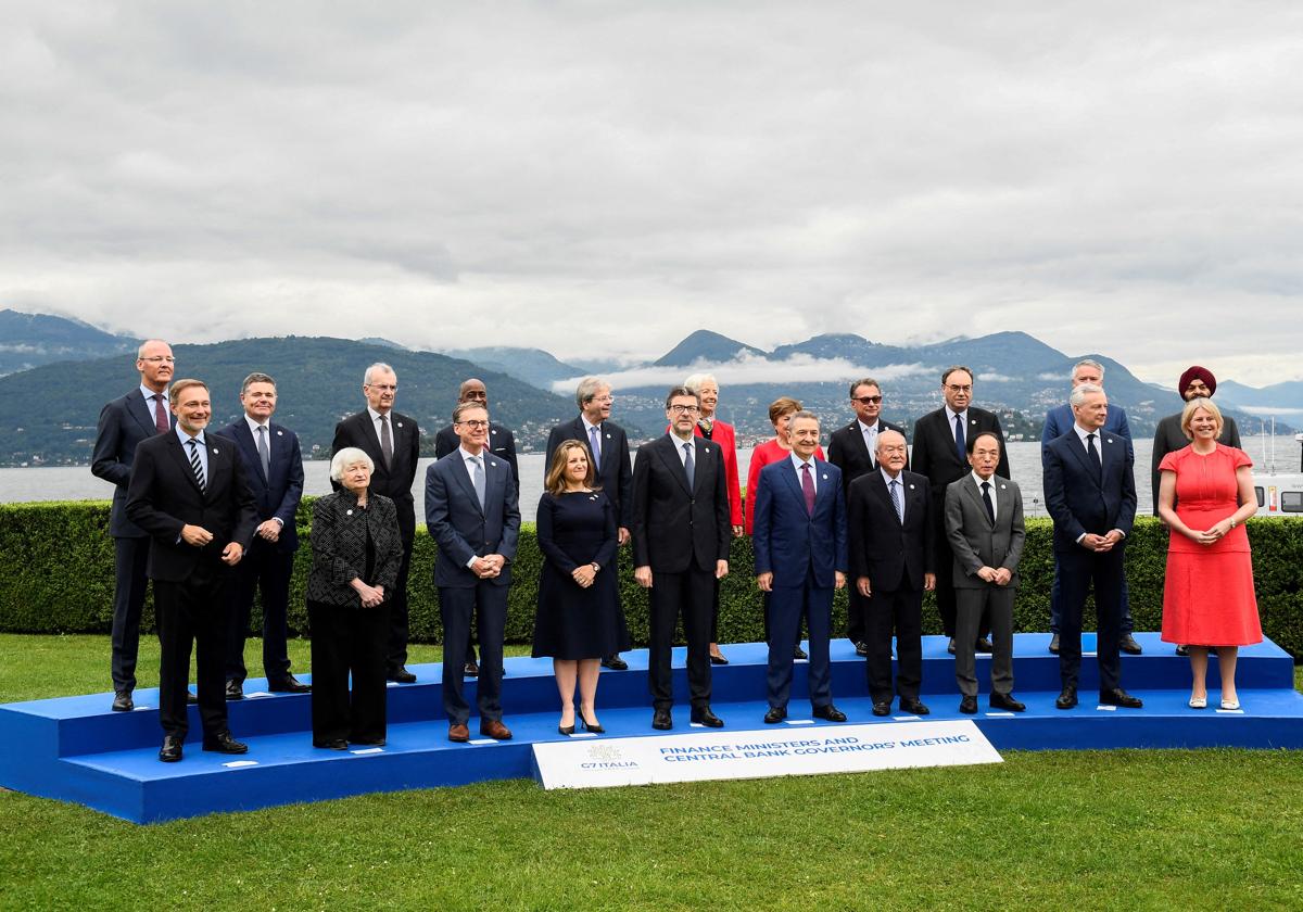 Los gobernadores de los bancos centrales y los ministros de finanzas del G7 se reúnen en Italia.